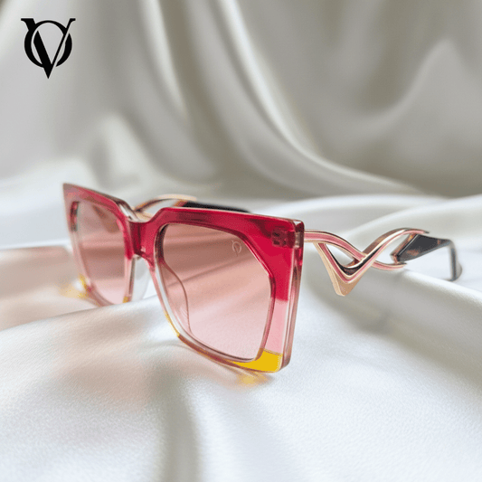 Rosé Glow Luxe (Women Sunglasses M6211 Red)