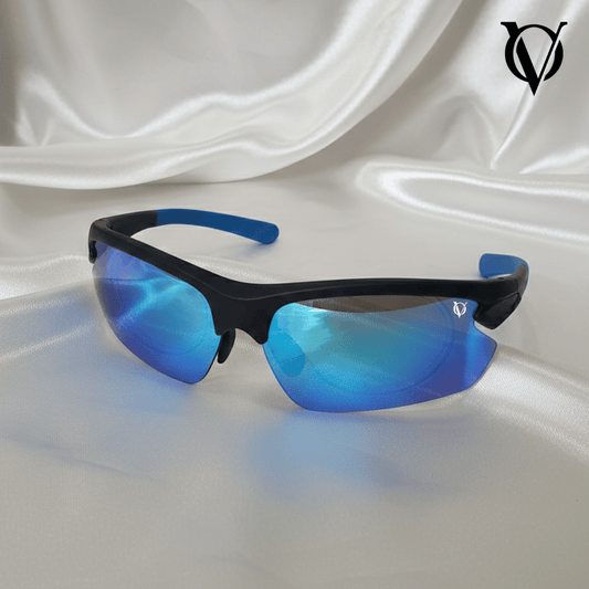 UNISEX SPORTS GLASSES 9961 BLUE BLACK