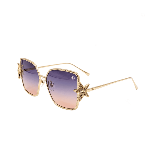 Starluxe Gold Starburst Gradient Sunglasses (98138)