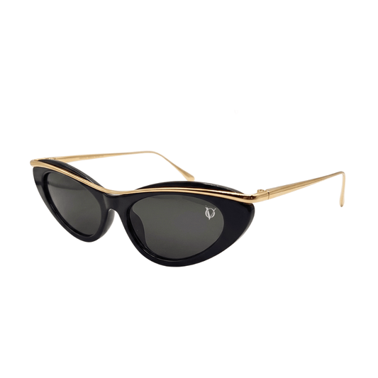 Noir Luxe Cat-Eye Sunglasses (1096)