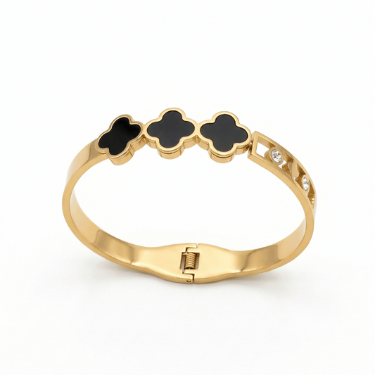 CLOVE BRACELET TRIPLE (ORO SILVER)