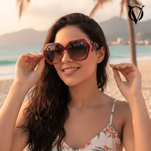 Mandarin Hex (Women Sunglasses 5706 Pink)