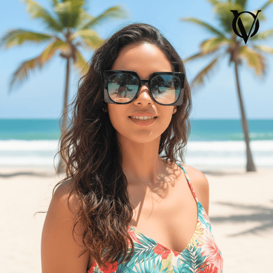 Arctic Noir Square (Women Sunglasses M6221 Black)