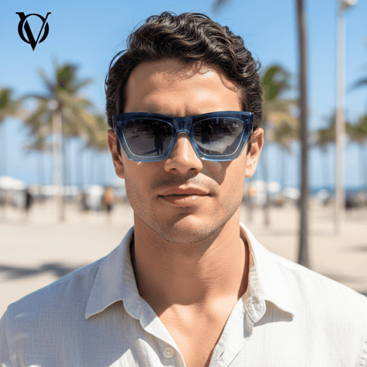 Ocean Mist Gradient (Men Sunglasses M6254 Blue)