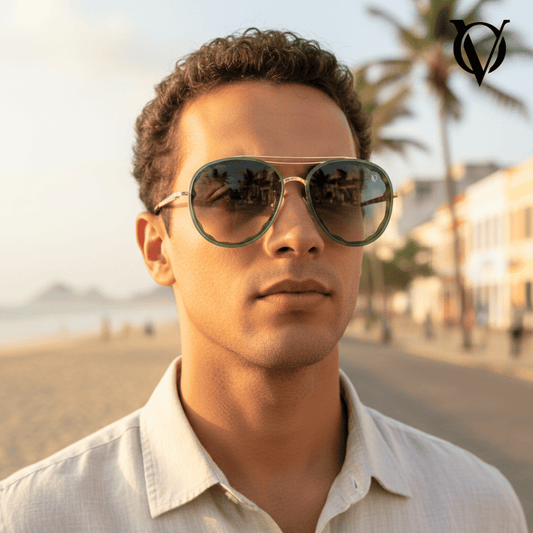 Emerald Aura (Men Sunglasses M549 Green)