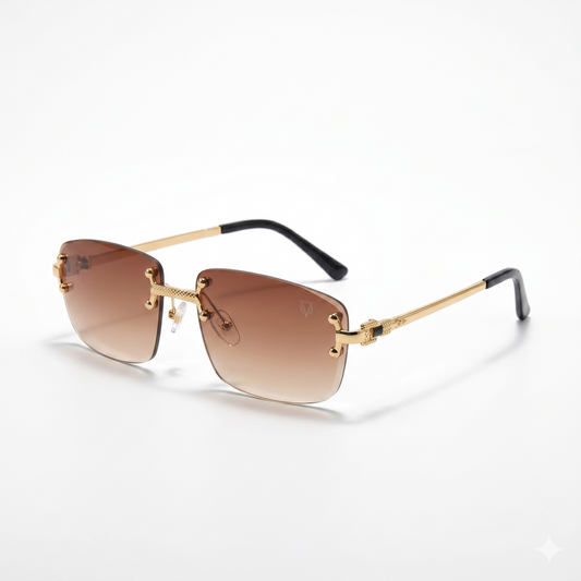 Golden Dusk Luxe Sunglasses (S-003)