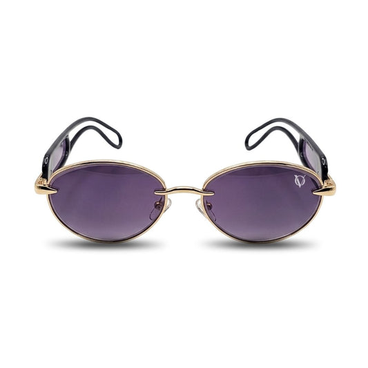 Noir Luxe Oval Edge Sunglasses (2758)