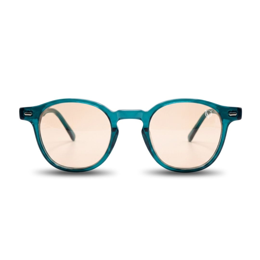 AquaFade Round Classic Sunglasses (1078) Green