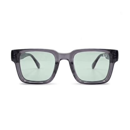 Urban Mist Transparent Grey Square Sunglasses (17028)