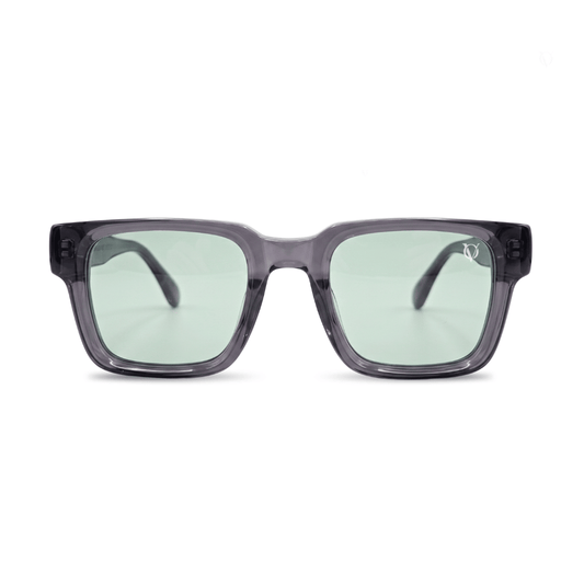 Urban Mist Transparent Grey Square Sunglasses (17028)