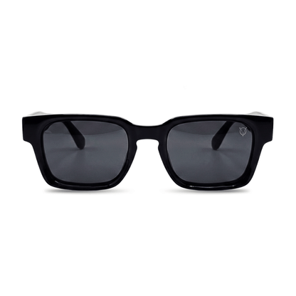 Obsidian Bold Classic Square Sunglasses (17028) black