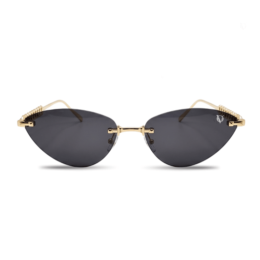 Vortex Stud Rimless Sunglasses (S-089)