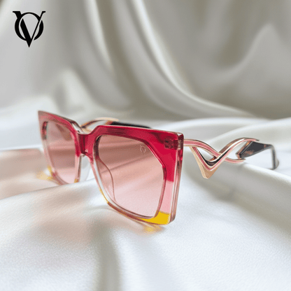 Rosé Glow Luxe (Women Sunglasses M6211 Red)