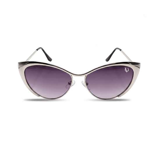 Luna Silver Cat-Eye Gradient Sunglasses (81060)