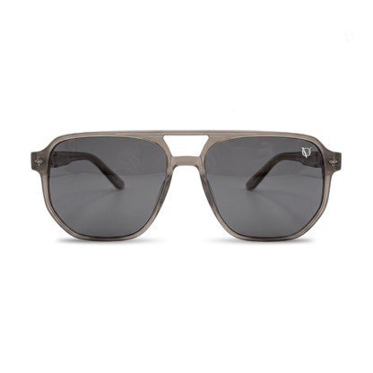 Smoke Aviator Oversized Gradient Sunglasses (17022)