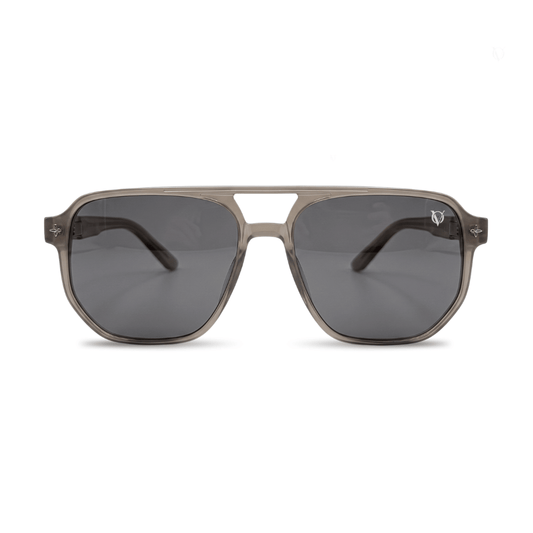 Smoke Aviator Oversized Gradient Sunglasses (17022)