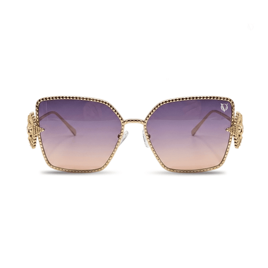 Starluxe Gold Starburst Gradient Sunglasses (98138)