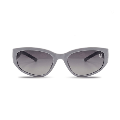 Frost Purple Sleek Oval Sunglasses (19445)