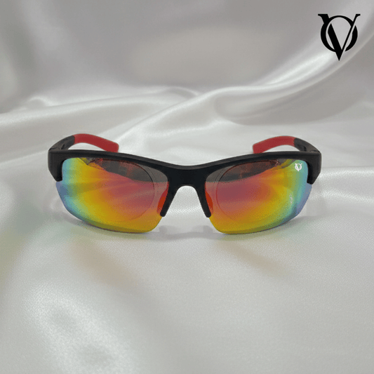 MEN SPORTS GLASSES 9961 RED BLACK