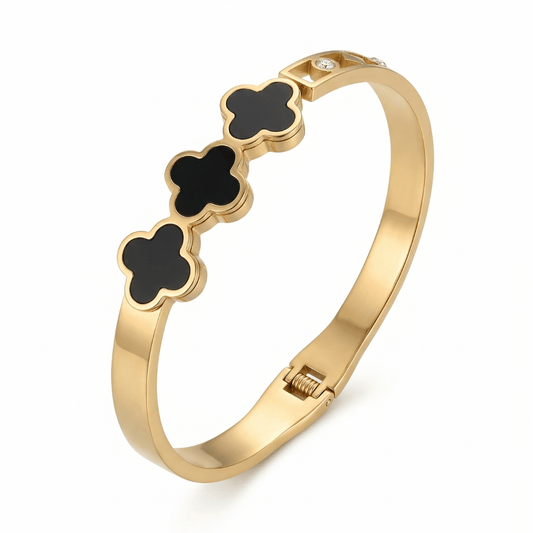 CLOVE BRACELET TRIPLE (ORO SILVER)