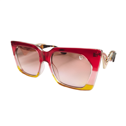 Rosé Glow Luxe (Women Sunglasses M6211 Red)