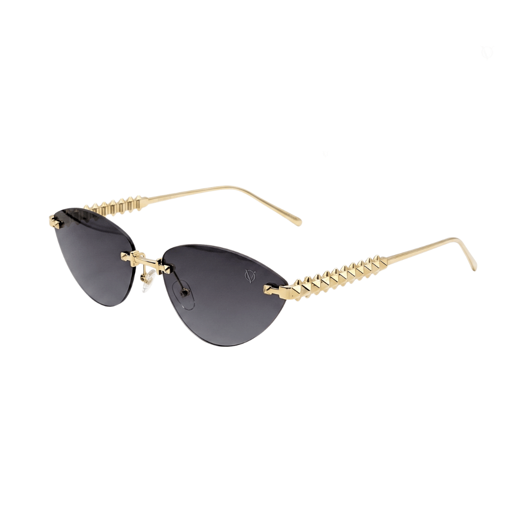 Vortex Stud Rimless Sunglasses (S-089)
