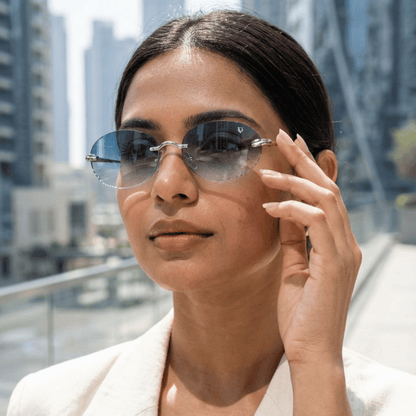 Aurora Edge Rimless Photocromatic Sunglasses (2609)