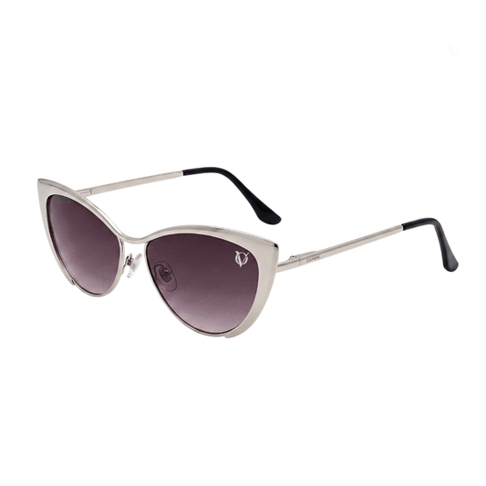 Luna Silver Cat-Eye Gradient Sunglasses (81060)