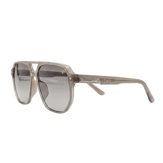 Smoke Aviator Oversized Gradient Sunglasses (17022)
