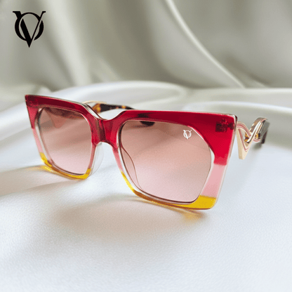 Rosé Glow Luxe (Women Sunglasses M6211 Red)