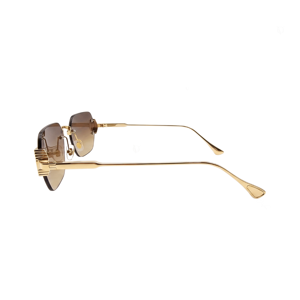 Aurelia Luxe Gold Rimless Gradient Sunglasses (2506)