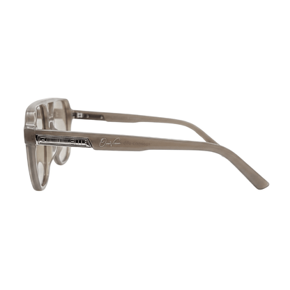 Smoke Aviator Oversized Gradient Sunglasses (17022)