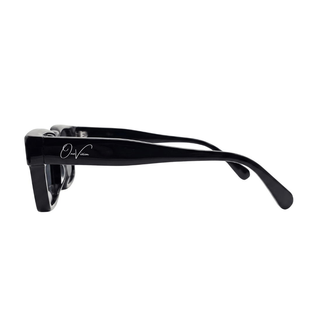 Obsidian Bold Classic Square Sunglasses (17028) black