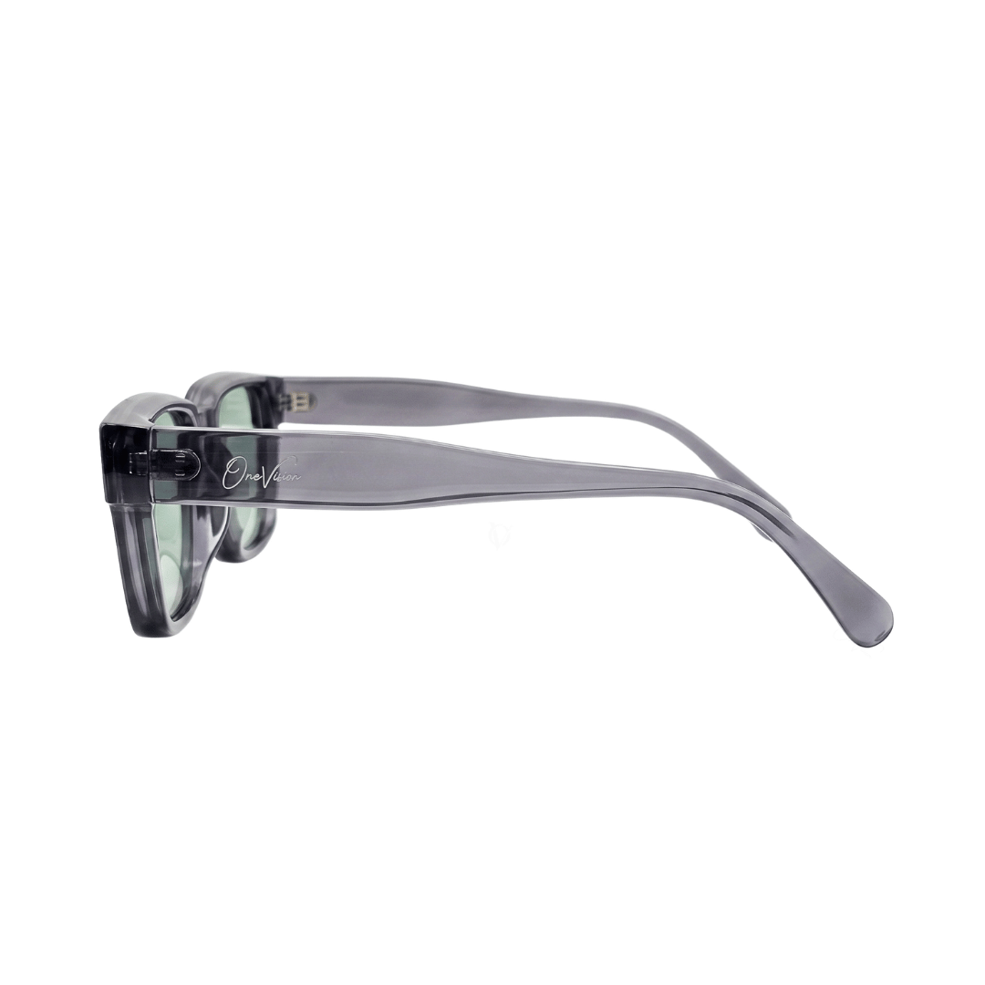 Urban Mist Transparent Grey Square Sunglasses (17028)