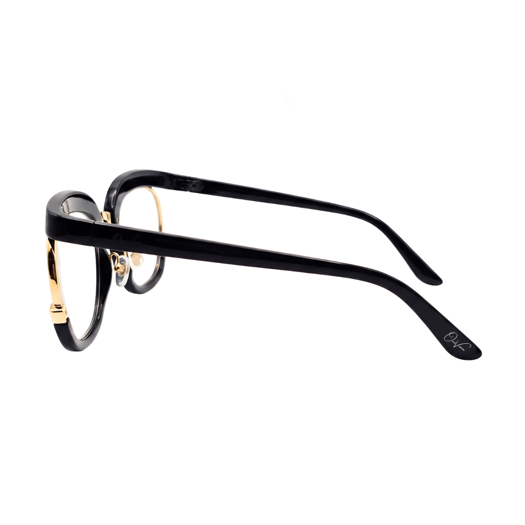 Noir Halo Oversized Sunglasses (S-043)