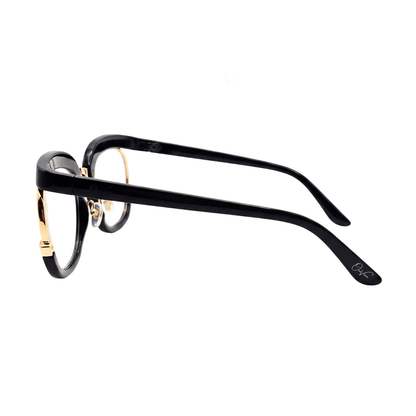 Noir Halo Oversized Sunglasses (S-043)