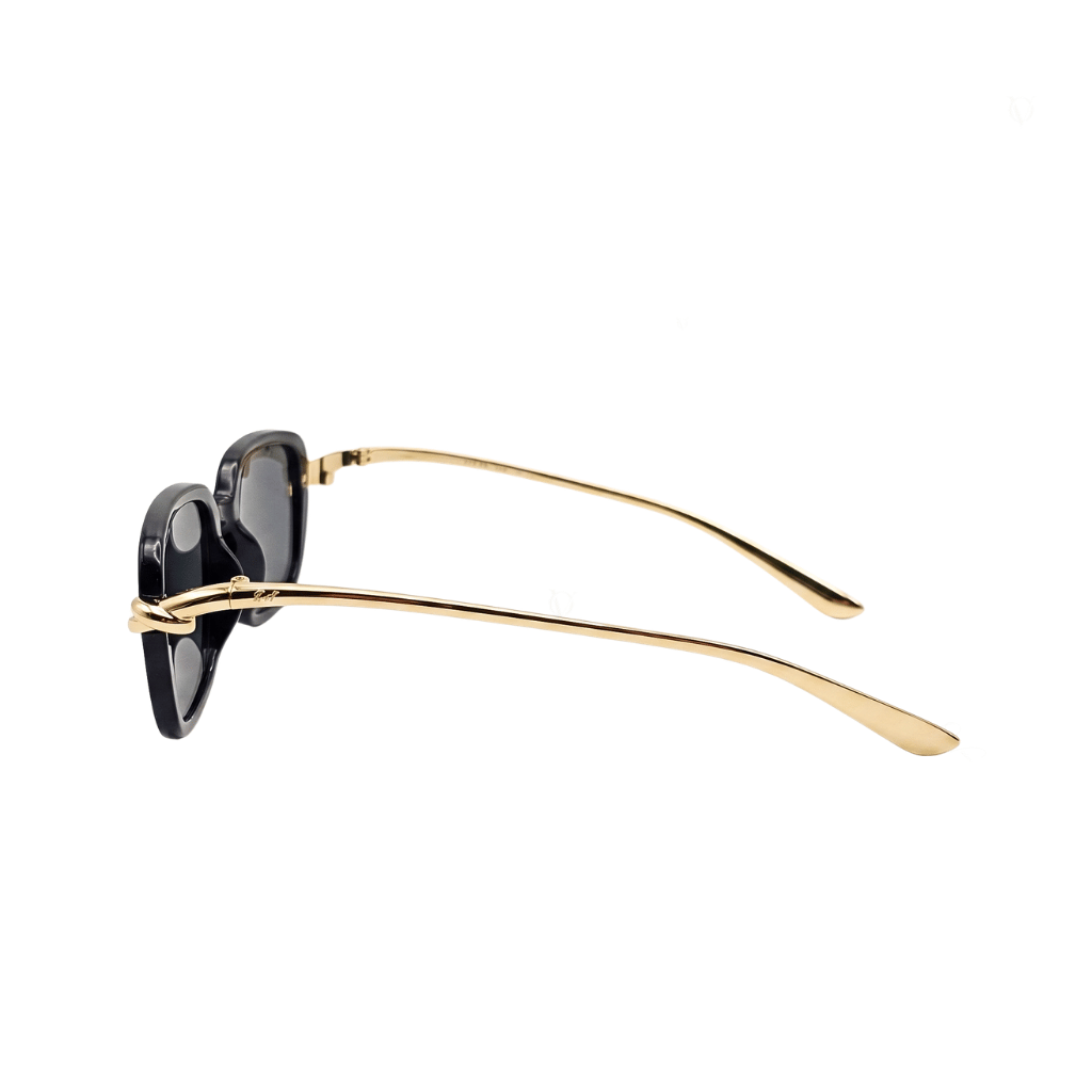Noir Luxe Gold Link Square Sunglasses (3060)