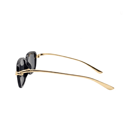 Noir Luxe Gold Link Square Sunglasses (3060)
