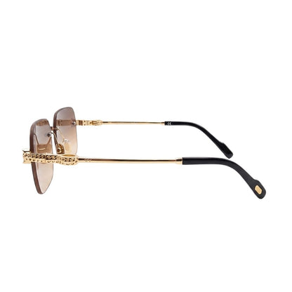 LuxeAura Rimless Gradient Sunglasses (2508) Photochromic