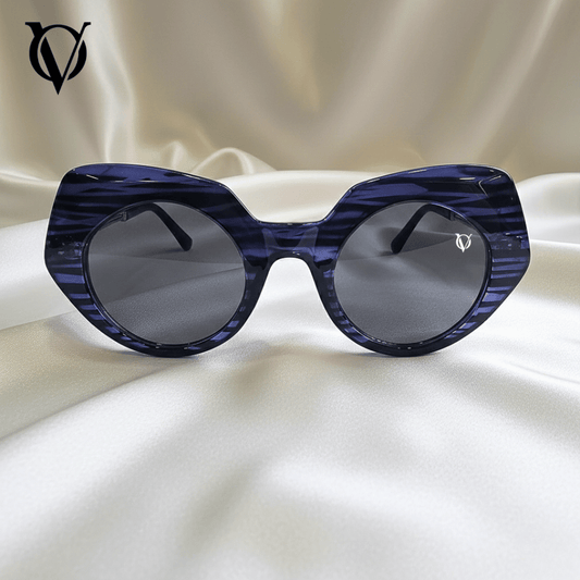 Azure Orbit (Women Sunglasses 6290 Black Purple)