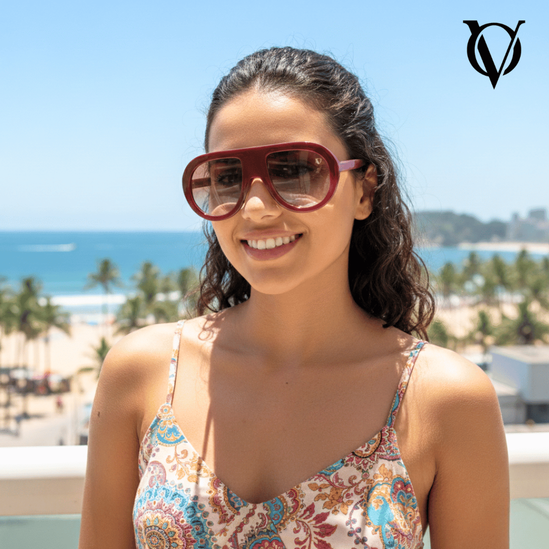 Polygon (Women Sunglasses 5701 Maroon)