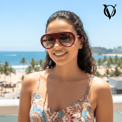 Polygon (Women Sunglasses 5701 Maroon)