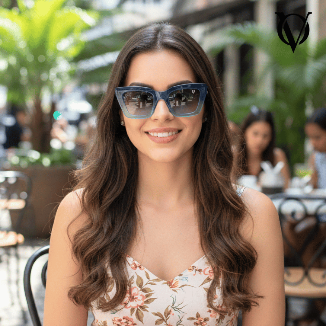 Ocean Mist Gradient (Women Sunglasses M6254 Blue)