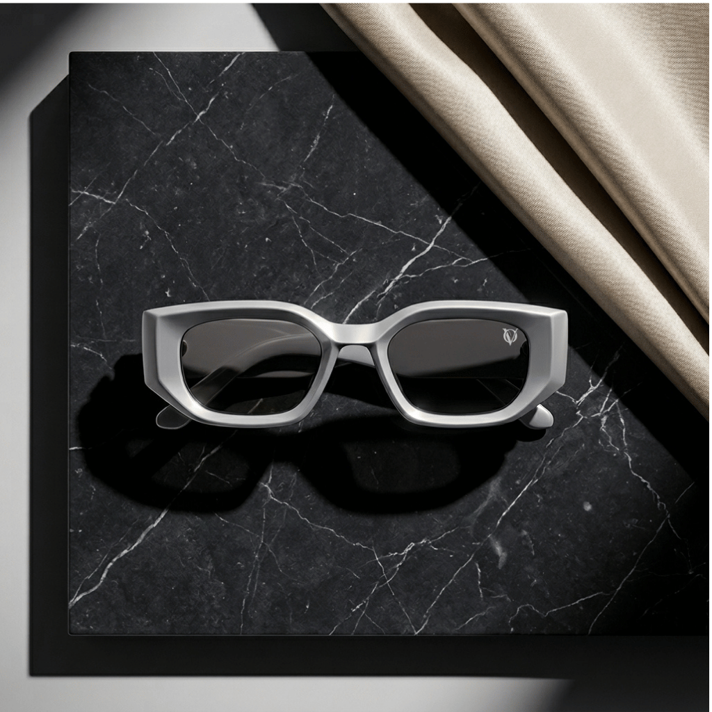 Frosted Glam Edge Sunglasses (17004) Lavender