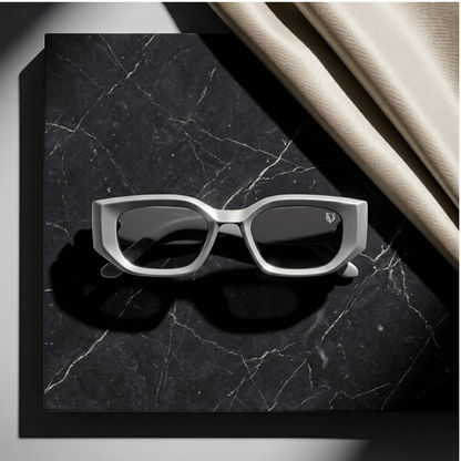 Frosted Glam Edge Sunglasses (17004) Lavender