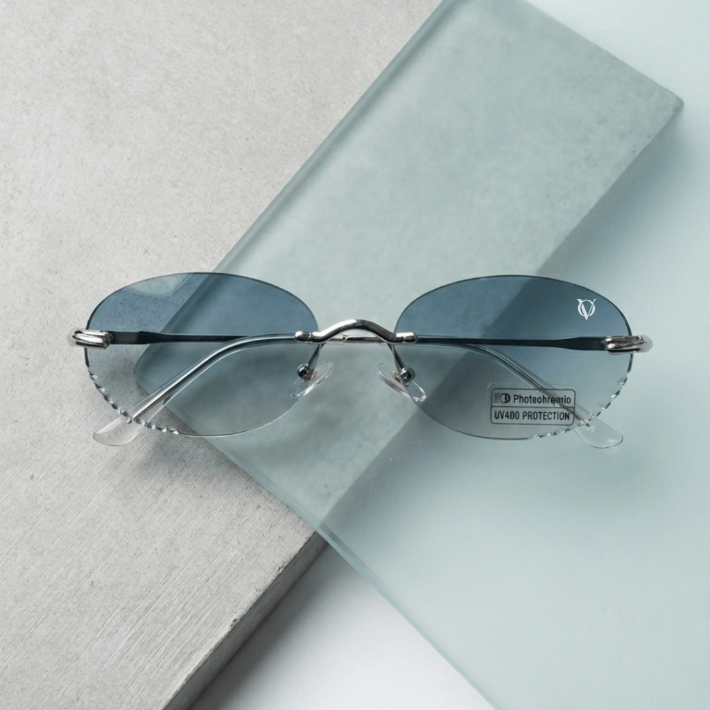 Aurora Edge Rimless Photocromatic Sunglasses (2609)