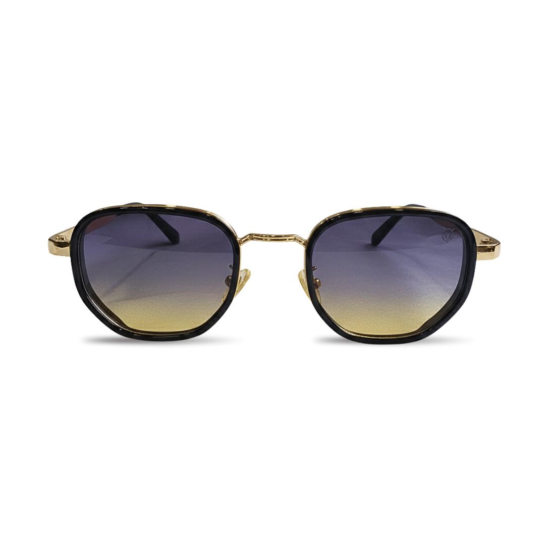 Unisex Black Gold Sunglasses 2690