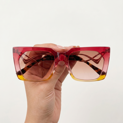 Rosé Glow Luxe (Women Sunglasses M6211 Red)