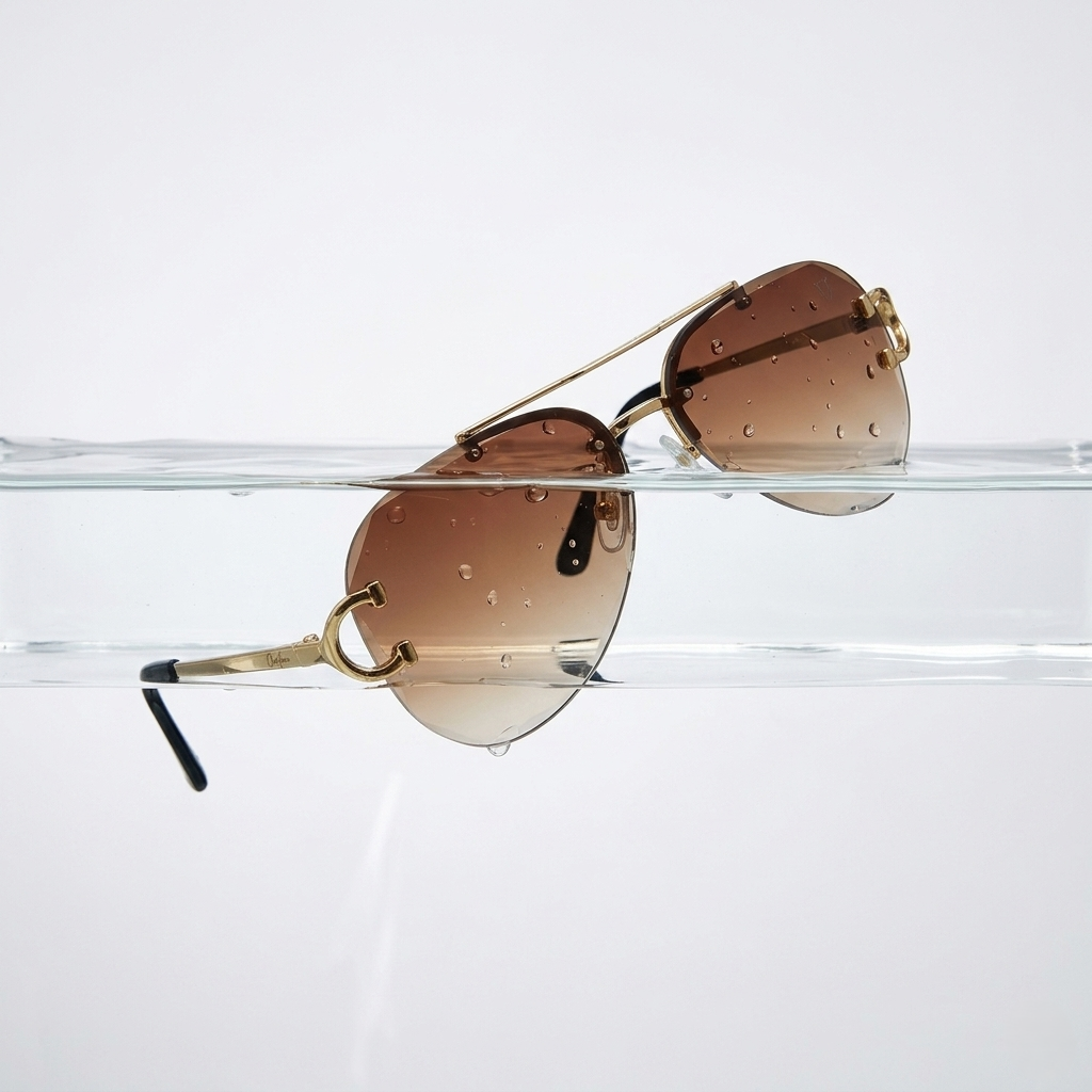 Brown Nova Rimless Gold - (S-023)