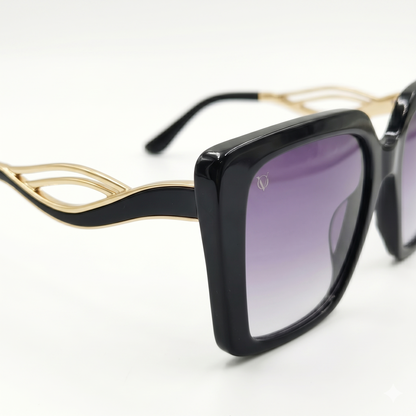 Noir Sculpt (Women Sunglasses 3258) Black Gold